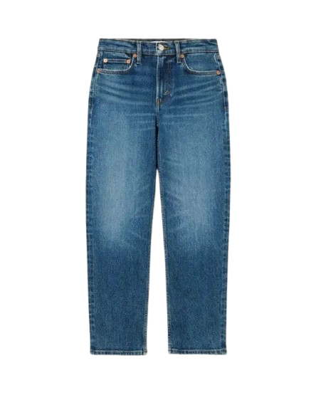 RE/DONE 70's Mid Rise Stove Pipe Royal Fade Jean